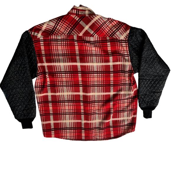 Verte Vallee Vintage Red Plaid Shacket Embellished Rare Shacket XL - Picture 2 of 11